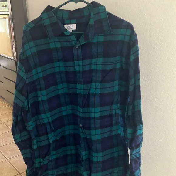 FINAL MARKDOWN Croft and barrow flannel shirt xl