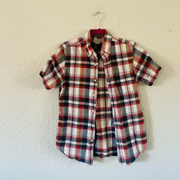 J. Crew plaid Button Up