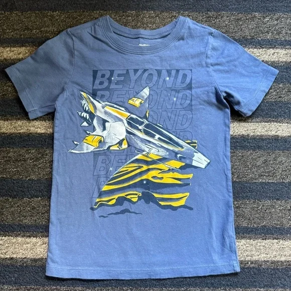 OshKosh B'gosh Boys‎ Blue and Yellow Short Sleeve Tee Size 6