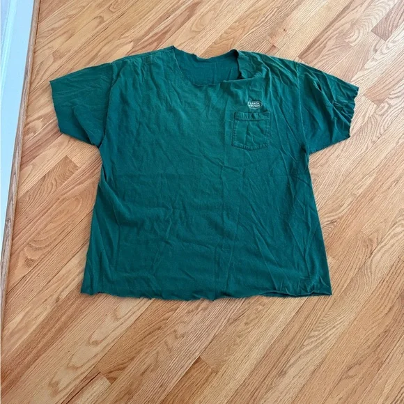 Land Rover t shirt cut hem and neckline