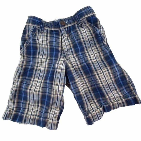 OshKosh Boys Plaid Shorts Size 6‎