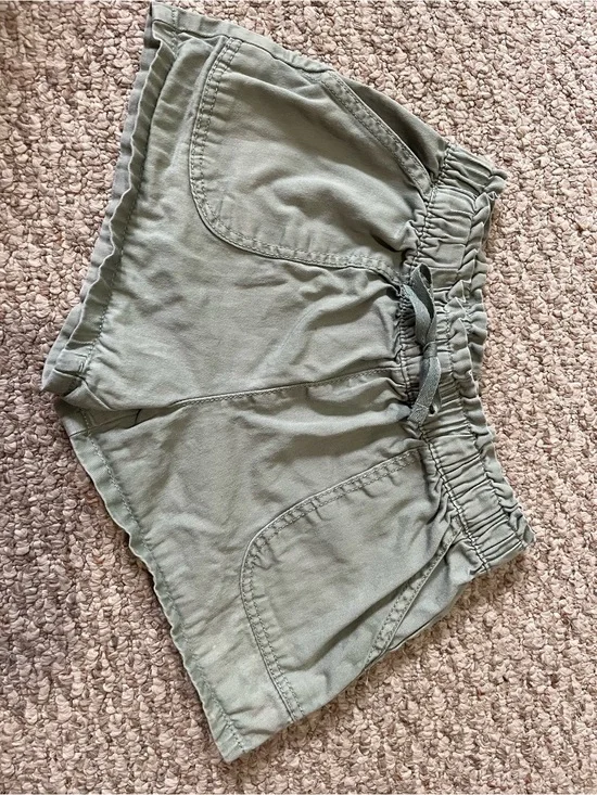 Grils Olive Drawstring Utility Shorts