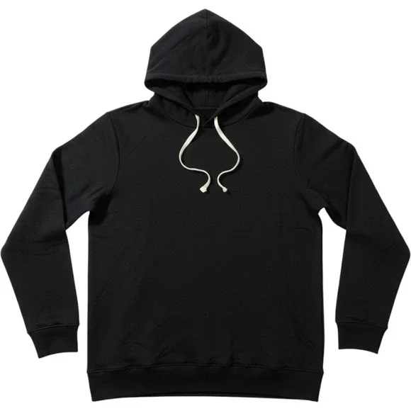 Travis Mathew Mens XL Black Coastal Cloud Fleece Hoodie Drawstring Sweatshirt
