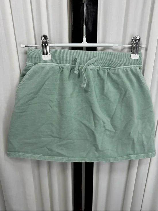 OshKosh B'gosh Girls Mint Green Drawstring Mini Skirt W/attached shorts under