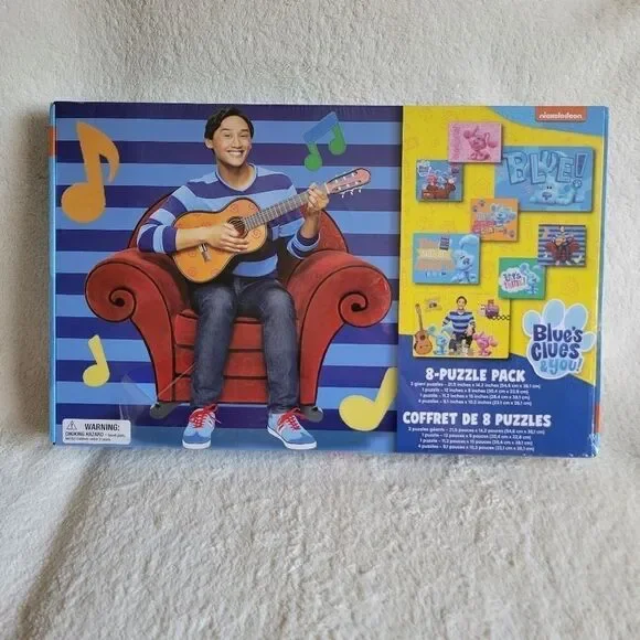 New large Nickelodeon Blue's Clues & You 8-Puzzle Pack