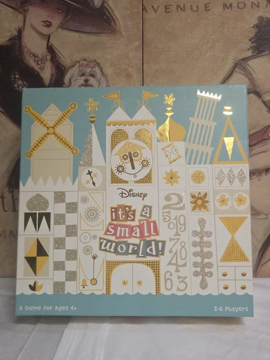Disney It's a Small World Board Game – Blue & Gold Accents