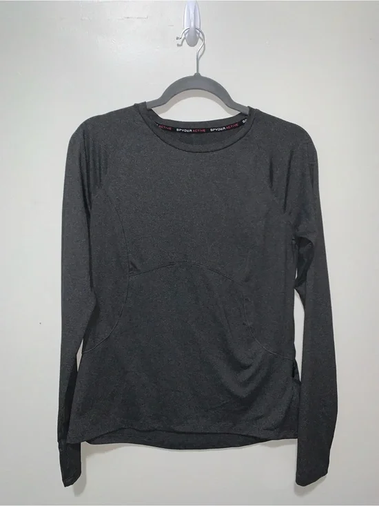 Spyder Men’s Long-Sleeve Performance Top - Charcoal Black