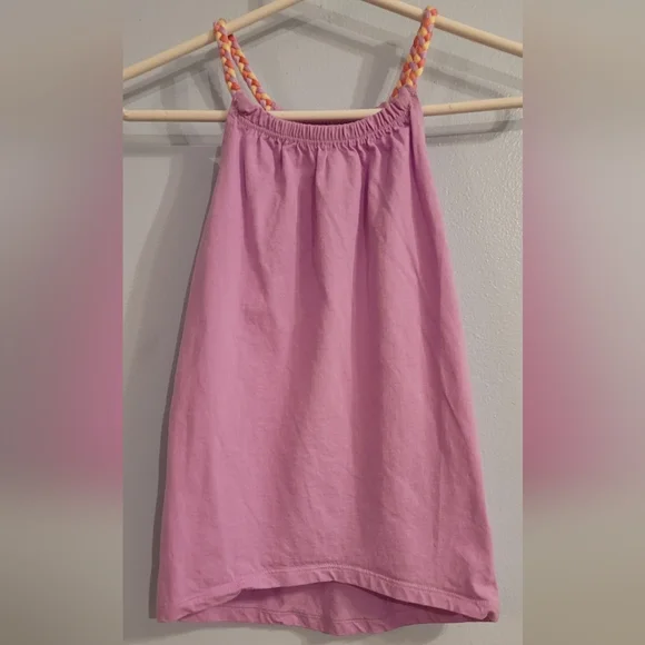 Osh Kosh Bgosh pink high low slip dress w braided straps