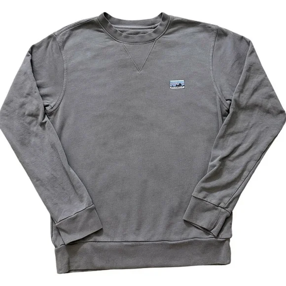 Patagonia Vintage Regenerative Organic Cotton Crewneck Sweatshirt Grey XS zz40‎