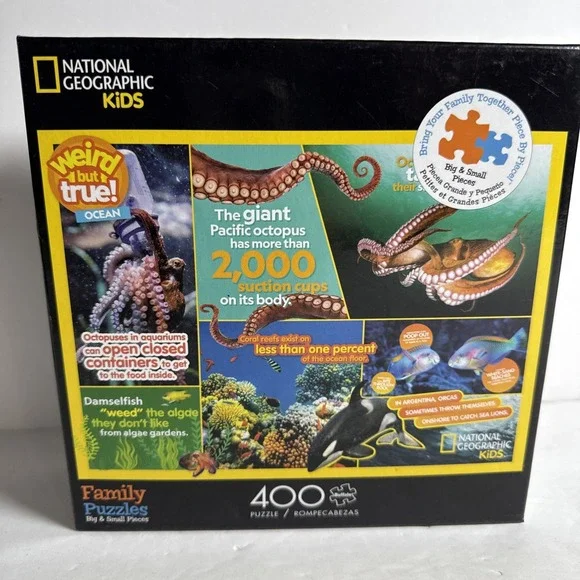 - NAT Geo Kids- Ocean - 400 Piece Jigsaw Puzzle for Families 2 Size‎ Pieces