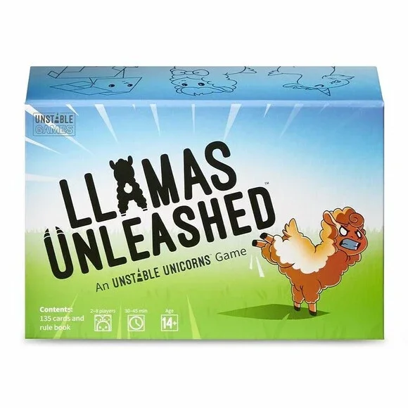 Llamas Unleashed - Card game from Unstable Unicorns New Sealed