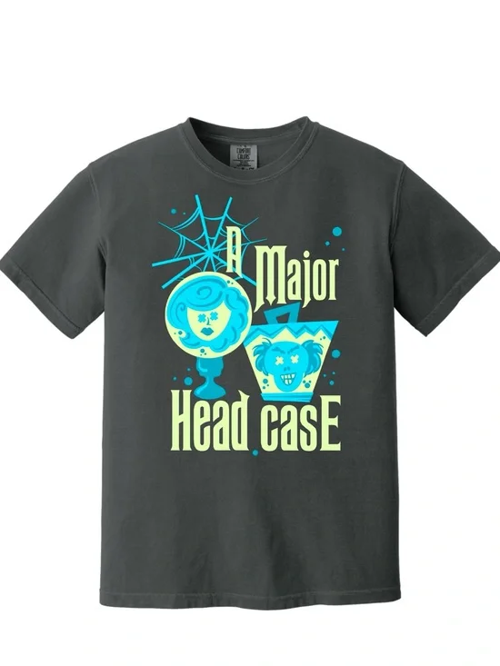 Haunted Mansion “A Major Head Case” Glow in the Dark Tee |Disney Inspired| small