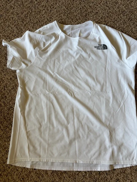 The North Face White Short Sleeve Performance Tee