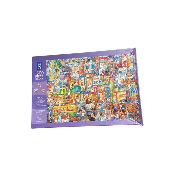 WHSmith Bill Bell No. 5 52nd Street 1500 Piece Jigsaw Puzzle Sealed Bag