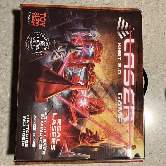 Laser Khet 2.0 Board Game Strategy Mensa ~ Complete