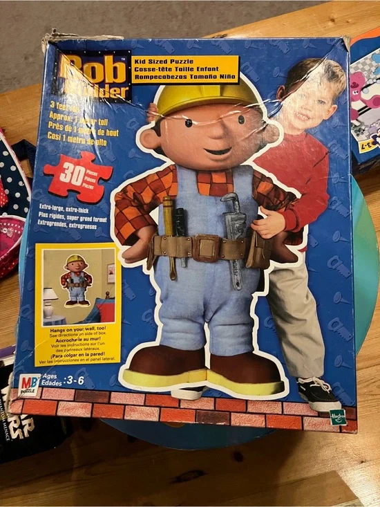 Bob the Builder Kids Puzzle - Blue/Red - MB