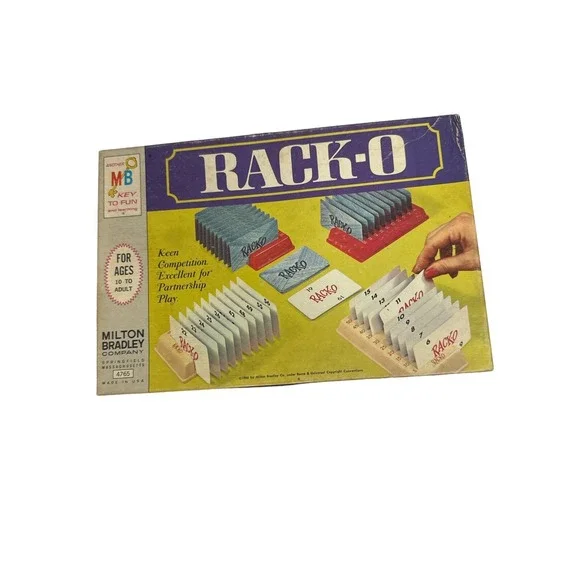 Vintage 1961 Milton Bradley Racko Card Game - Complete Set