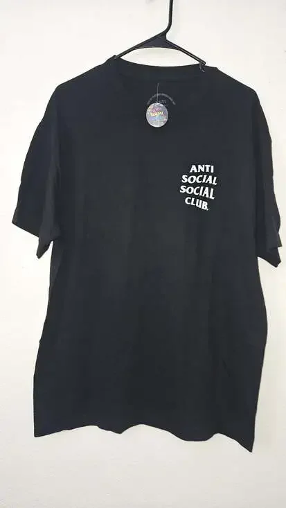 Anti Social Social Club Kkoch Floral Butterfly Black T-Shirt
