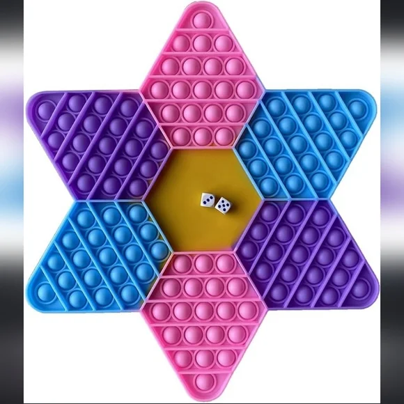Hexagon Flower Chess Board Fidget