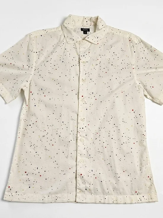 City Streets Paint Splatter Button Down Shirt