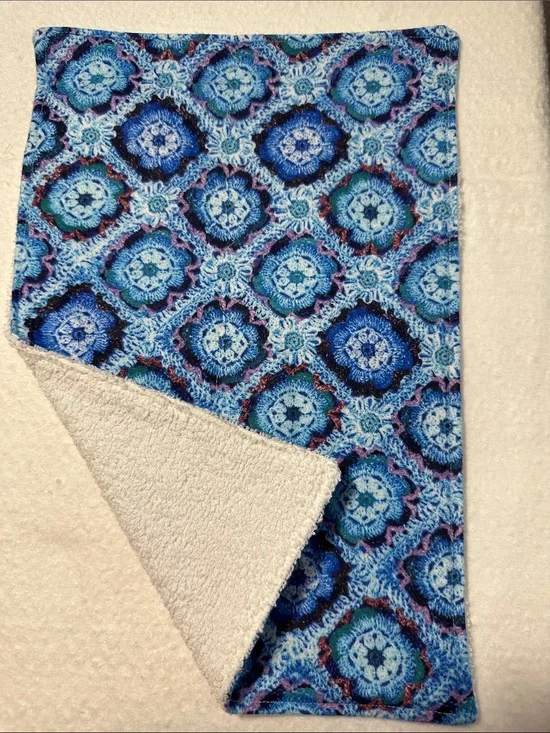 NPH Blue Crochet print