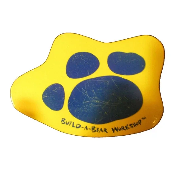 Build A Bear Workshop Yellow & Blue Wood Hair Brush Older Version