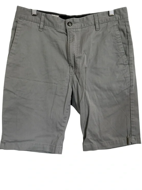 Volcom Frickin Modern Stretch Chino Shorts Gray Men’s Size 32 Casual Skate Golf