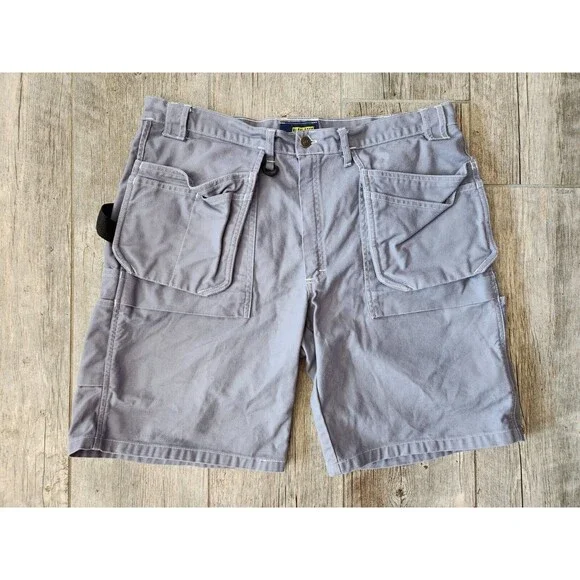 New Blaklader Craftsmen Carpenter  Cargo Construction Workwear Belt Shorts SZ 38