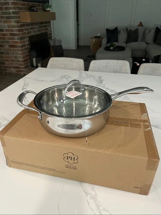 Princess House Stainless  steel Saute  PAN..