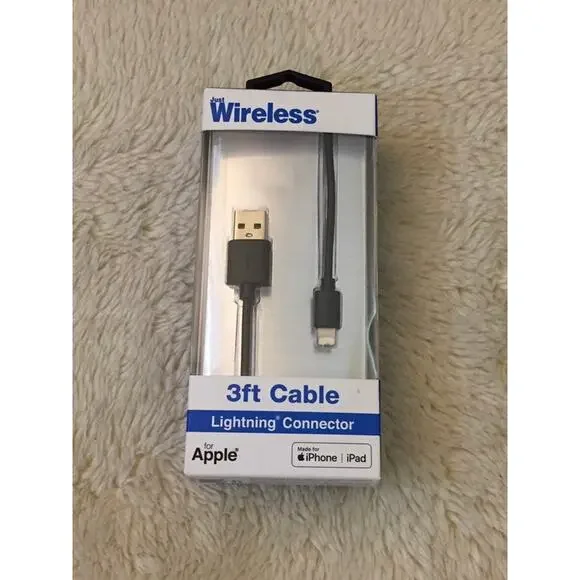 Just Wireless 3ft TPU Lightning to USB-A Cable - Black