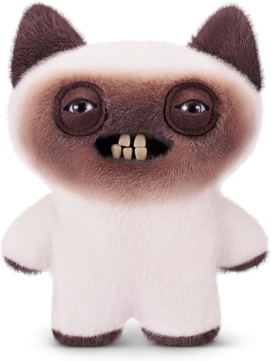 Zuru YAWPER Alley Cats Fuggler Cute Furry Character Plush in Cream and Brown