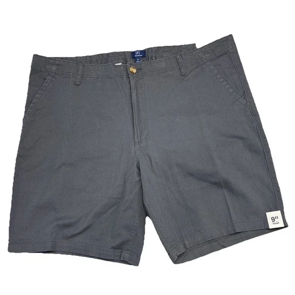 Men's Shorts Size 46 George‎ Zip Charcoal Sky Gray Above The Knee 9