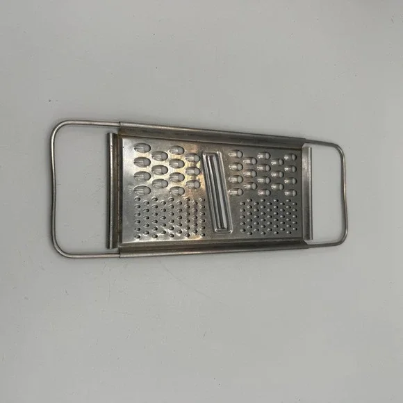 Vintage EKCO Stainless Steel Flat Grater Slicer Multi Purpose Kitchen Tool