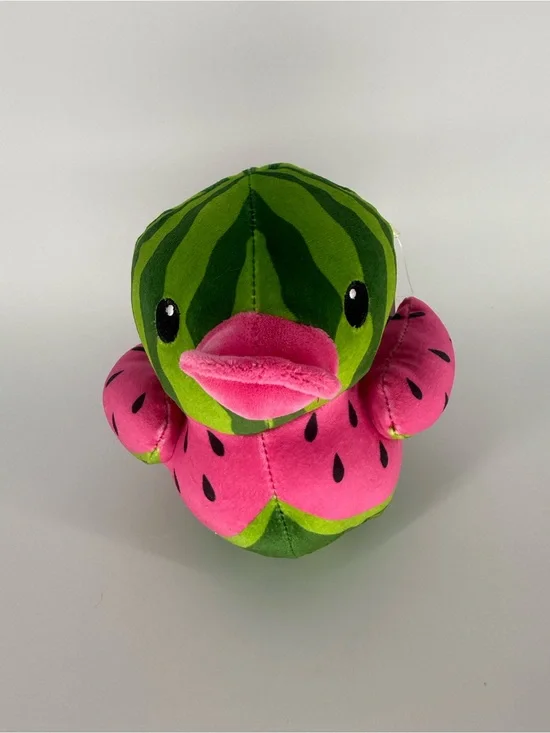Way To Celebrate Watermelon Duck Plush Small Summer Quackers Stuffed Animal New