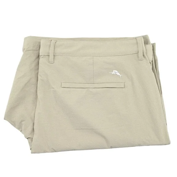 Tommy Bahama Chip Shot Shorts Mens 42x9 Khaki IslandZone Casual Relaxed