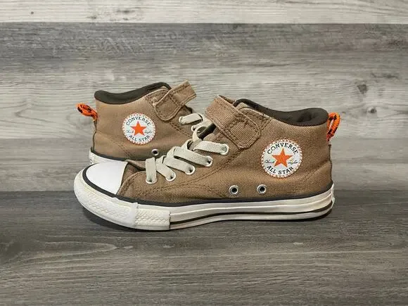 Converse Chuck Taylor All Star Street Mid Kids Youth 2 Khaki Brown A06361F