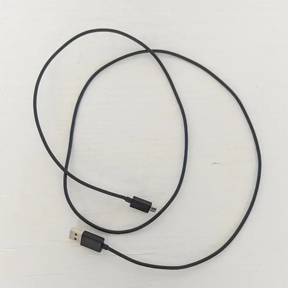 Micro USB Power Cable, Black - 3ft