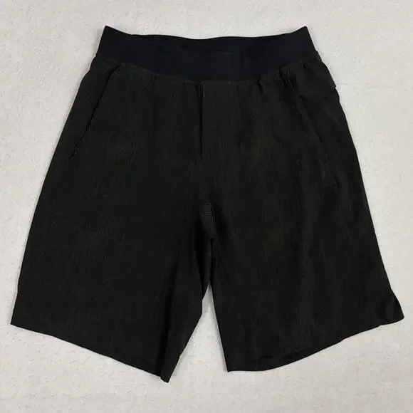 Lululemon Pace Breaker Shorts Mens Medium Black Linerless 10 Inch Running