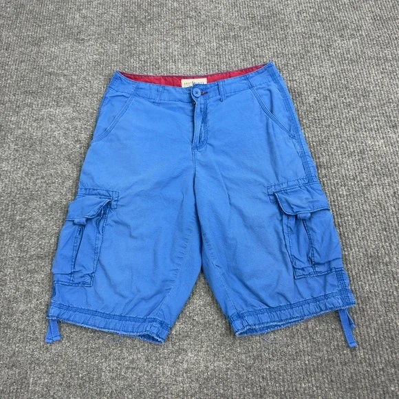 Urban Pipeline Cargo Shorts Mens 29‎ Blue Cotton Ripstop Pockets Casual Skate