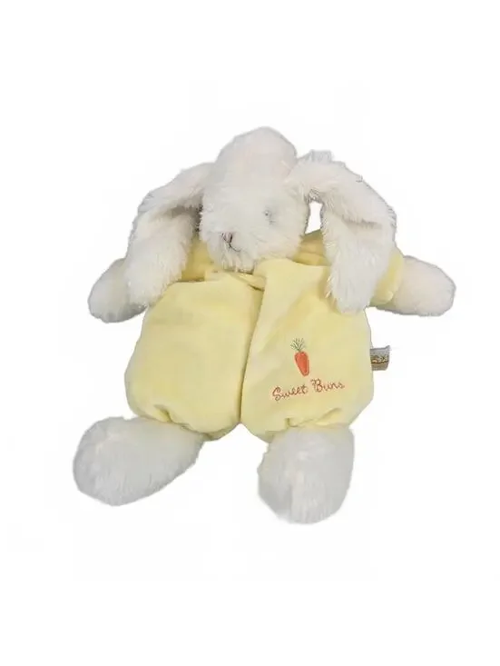 Bunnies By the Bay Sweet Buns Yellow Stuffed Plush Bunny Rabbit Chubby Plump 12