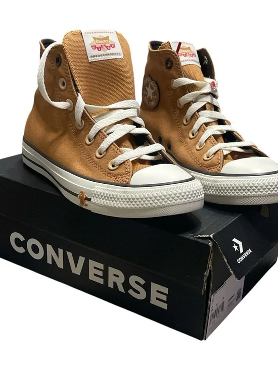 Converse Kids High Top Sneakers - Gingersnap/Red/Epic Dune size 5 kid