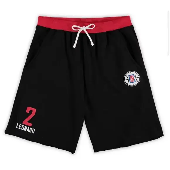 Kawhi Leonard LA Clippers Fanatics Men's M French Terry Name & Number Shorts NWT
