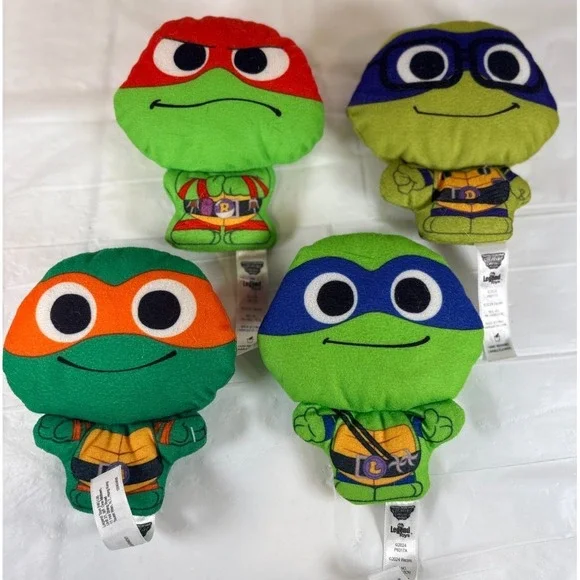 Teenage Mutant Ninja Turtles Nickelodeon Legend Toys Mini Plush Set Of 4 - 4