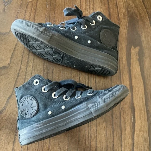 Converse Kids Black Canvas High-Tops