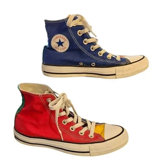 Converse Chuck Taylor All Star Tri Color Hi Top Canvas Sneakers men's 4 women's