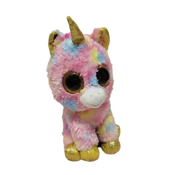 Ty Silk Beanie Boos Fantasia the Unicorn 9
