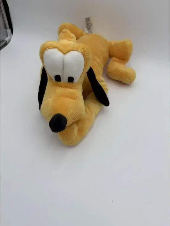 Disney Walt Disney Pluto “If found Return To Mickey Mouse”  Plush Animal Toy