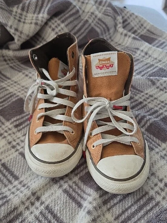 Kids Converse High Top Sneakers, Gingerbread