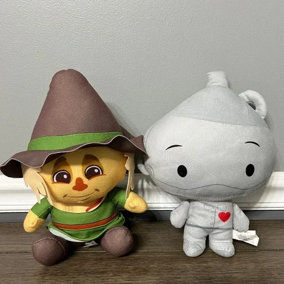 Wizard Of Oz Scarecrow & Tinman Plush Set‎