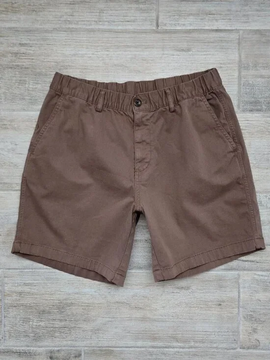 Bear Bottom Chino Shorts Men's Stretch Cinch Waist Brown Everyday Outdoor L